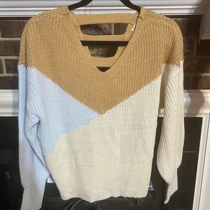 Tri Colored Sweater